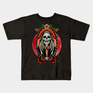 Grimreaper Red Moonlight Kids T-Shirt